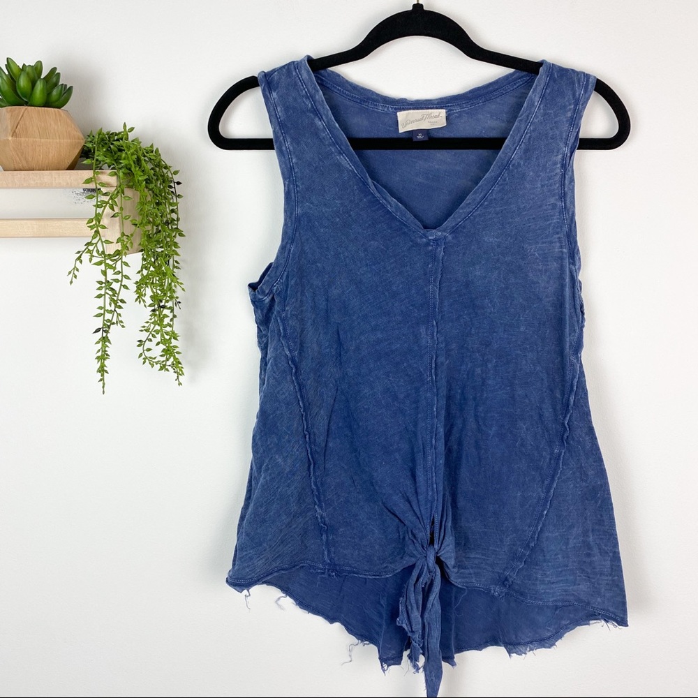 Universal Thread navy tank top tie front size XS - Picture 1 of 5